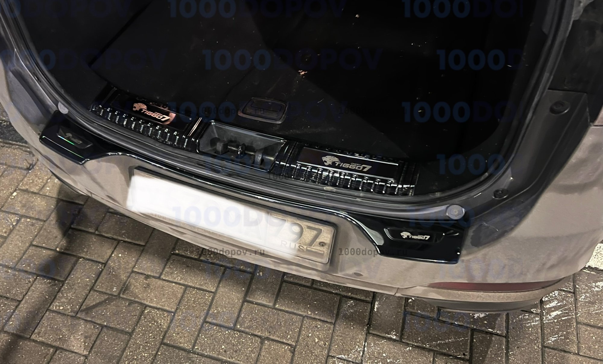 Накладки в проем багажника и на задний бампер для Chery Tiggo 7 pro 2021-н.в — рисунок 8
