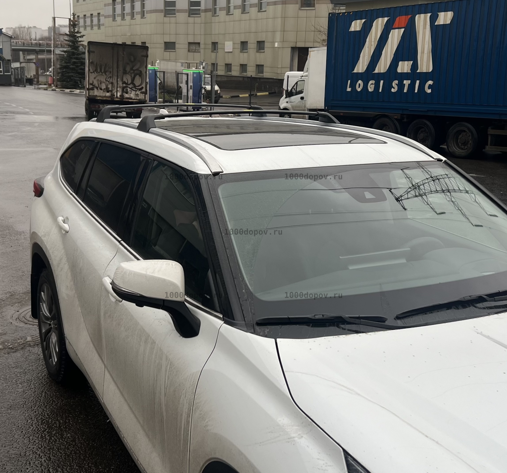 Багажник на рейлинги Toyota Highlander 2020-н.в — рисунок 4