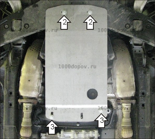 Защита Motodor 38006 на Infiniti QX 70 2014-2017 (КПП) — рисунок 3