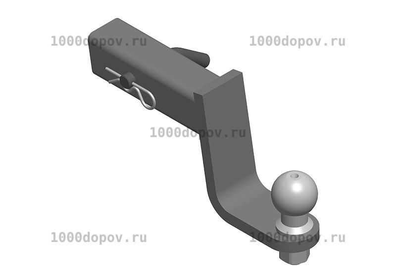 Кронштейн под американский квадрат 50х50 занижением 120 мм — рисунок 7
