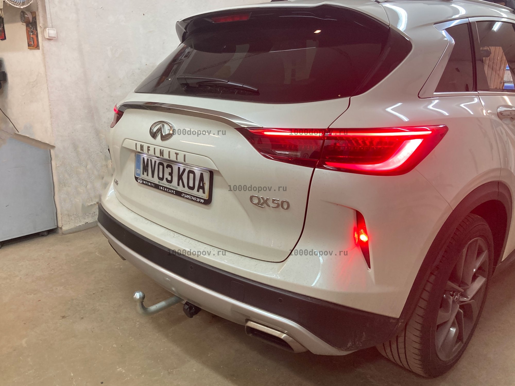 Фаркоп Motodor 98002-A Infiniti QX50 2018 - н.в (оцинк. Шар) — рисунок 1
