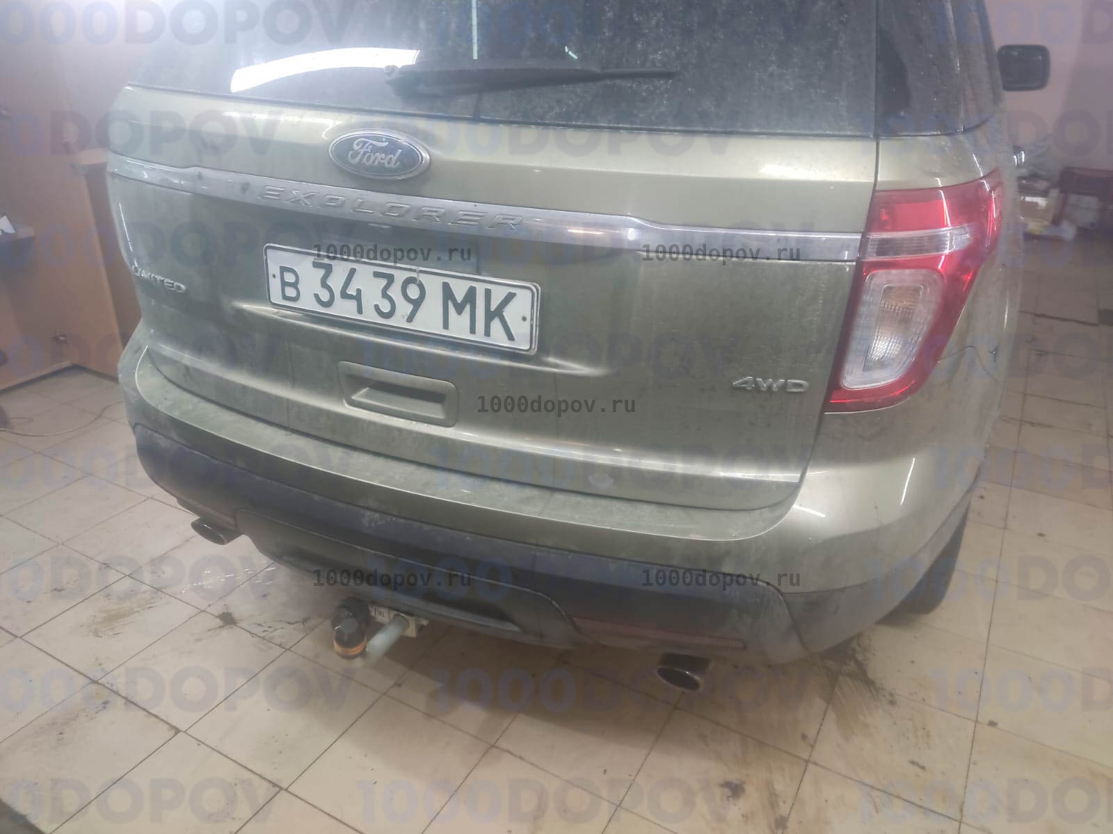 Фаркоп Motodor 90704-A Ford Explorer 2010-2019, Explorer Sport 2012-2019 (оцинк. шар) — рисунок 1