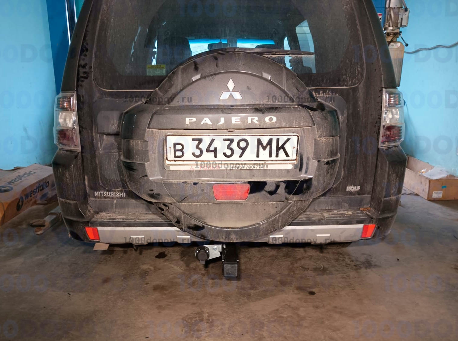 Фаркоп Трейлер 7121 Mitsubishi Pajero 3, 4 2000-н.в. — рисунок 7