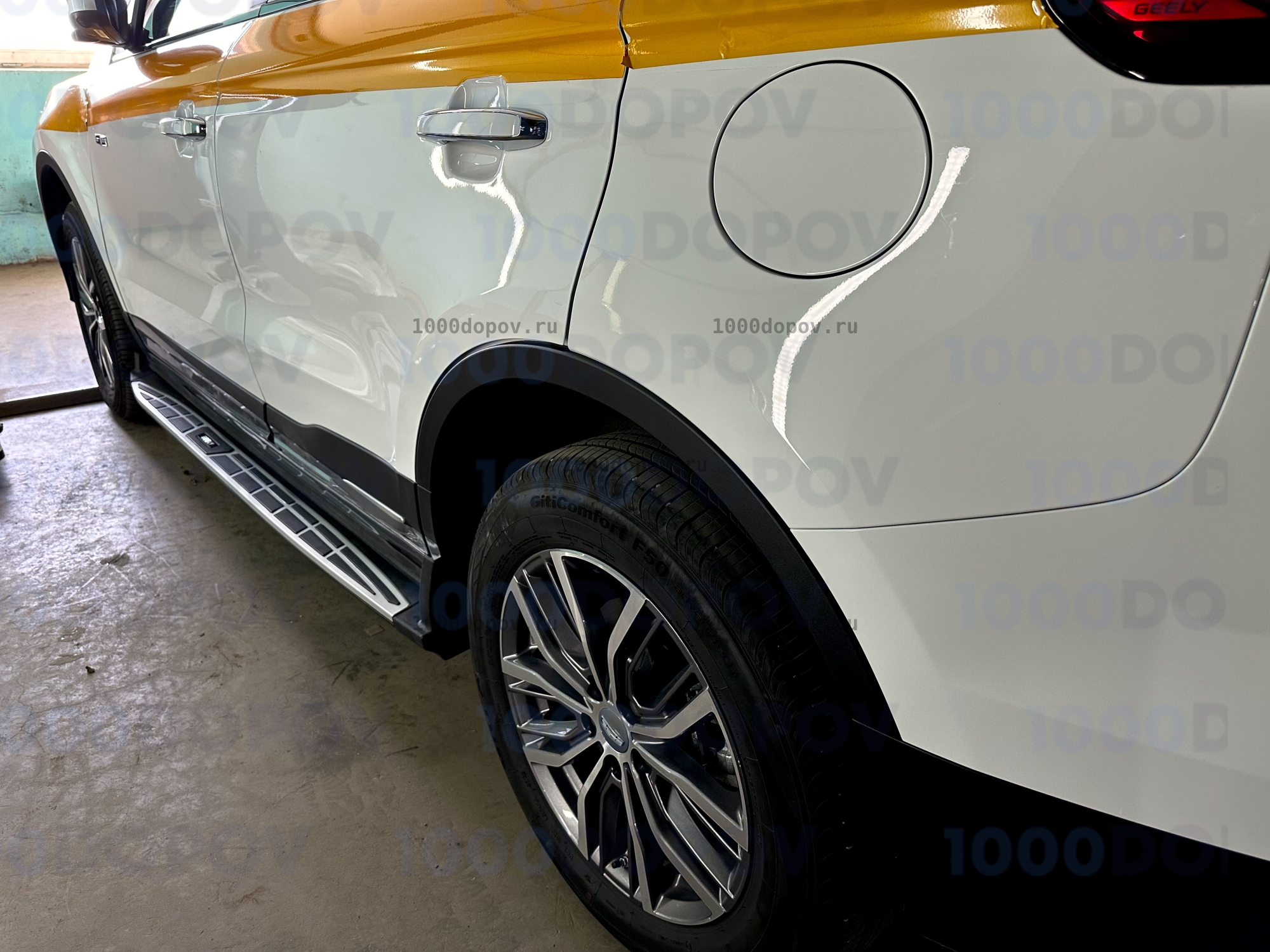 Пороги подножки на Geely Atlas PRO 2021-н.в — рисунок 16