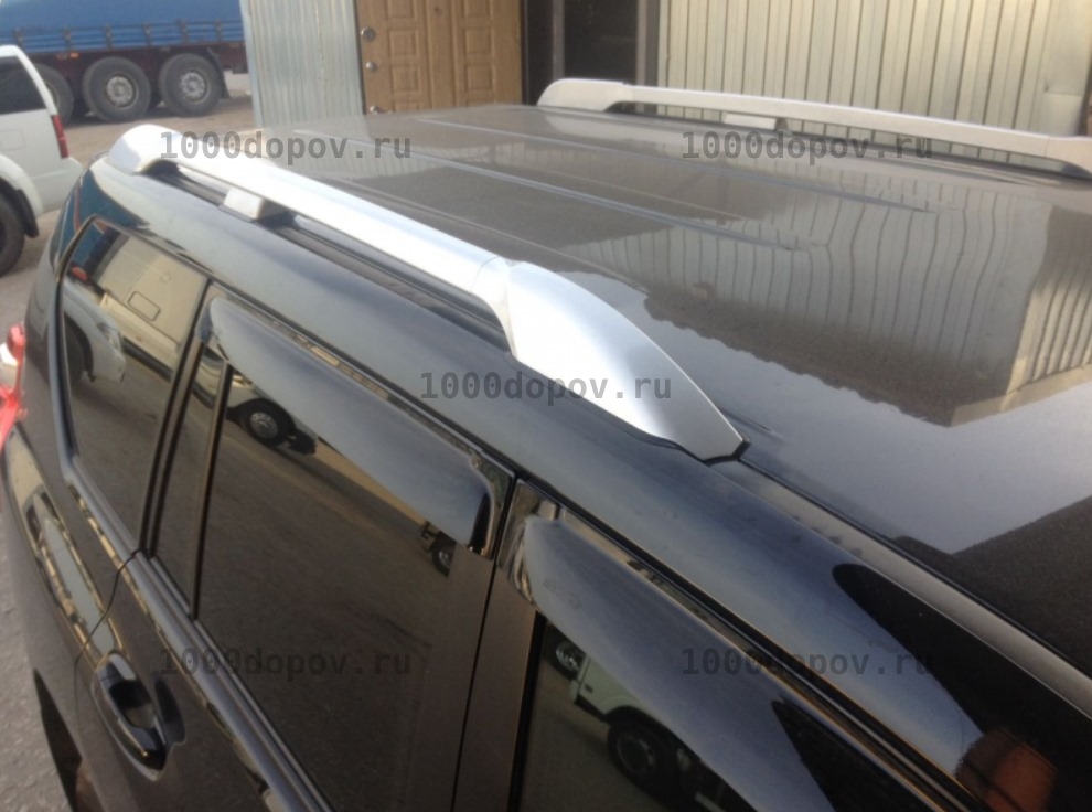 Рейлинги Toyota Land Cruiser Prado 150 серебро — рисунок 1
