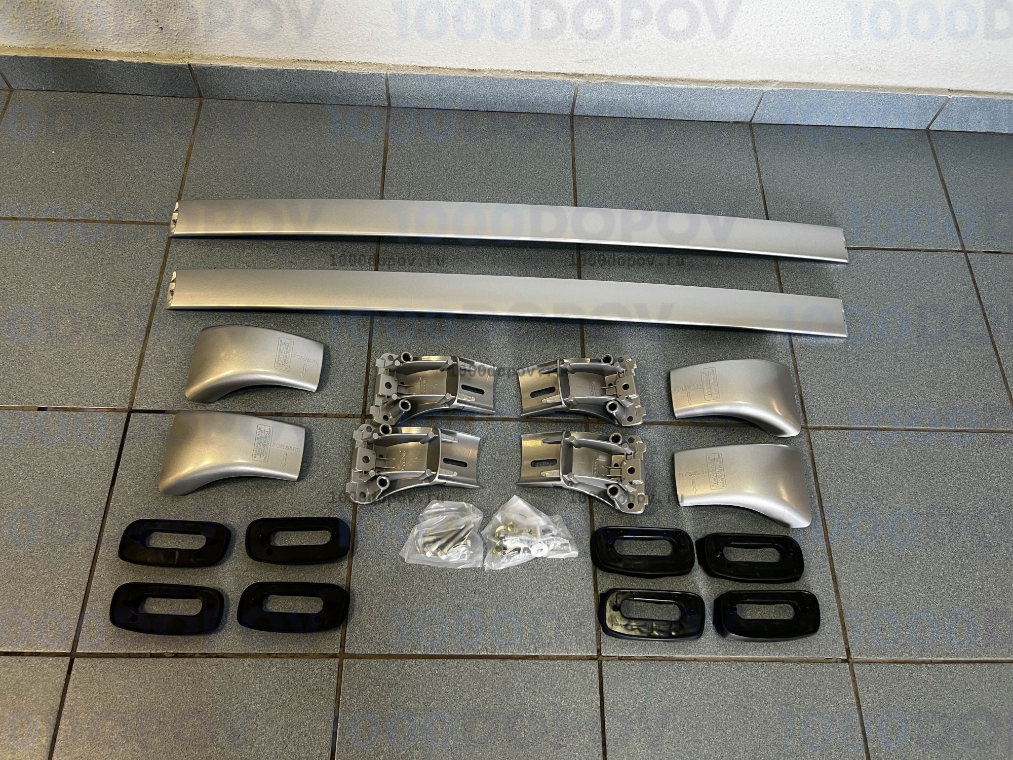 Багажник на рейлинги Toyota Highlander (XU50) 2013-2020 штатный — рисунок 4