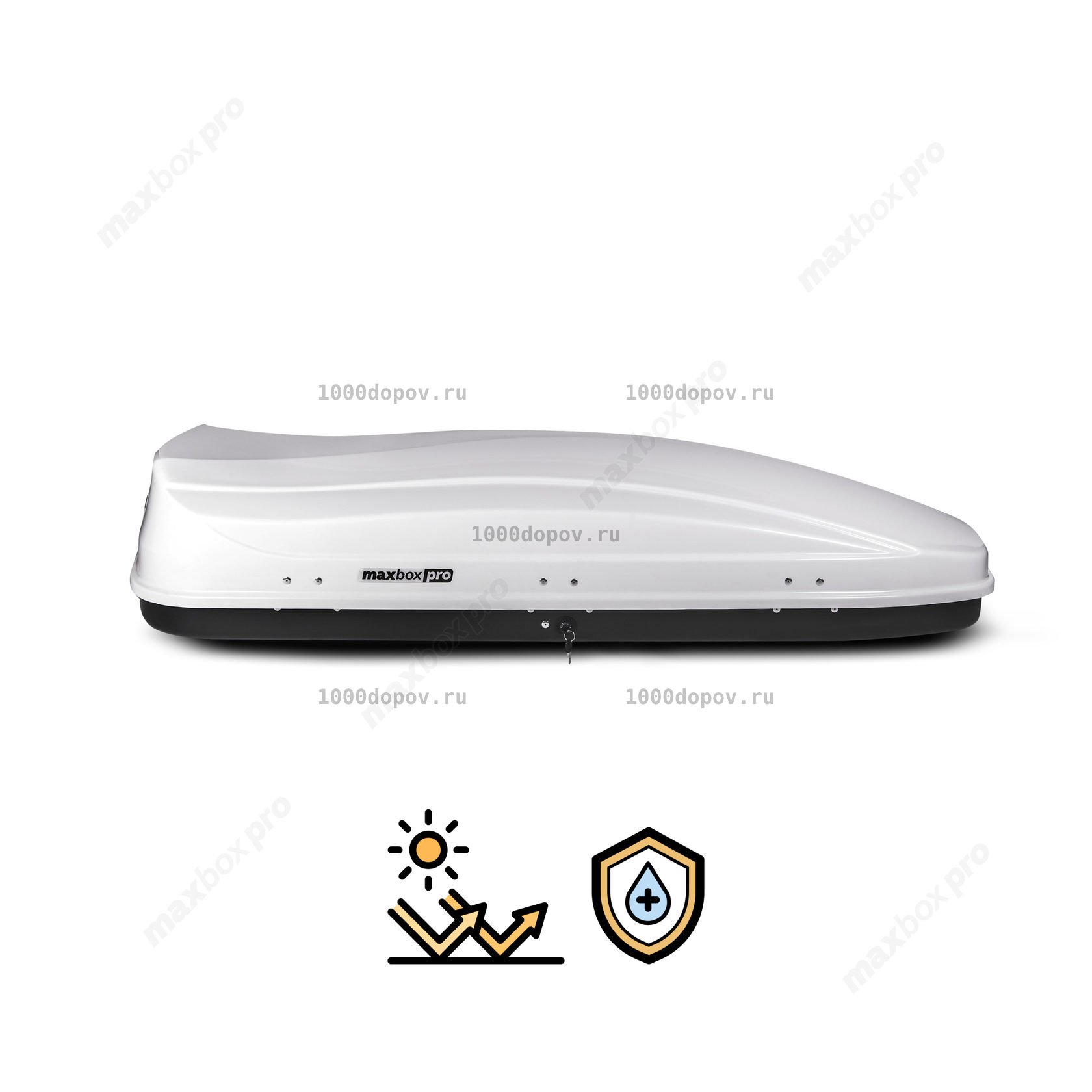 Автобокс MaxBox PRO 520 (большой) белый глянцевый — рисунок 3
