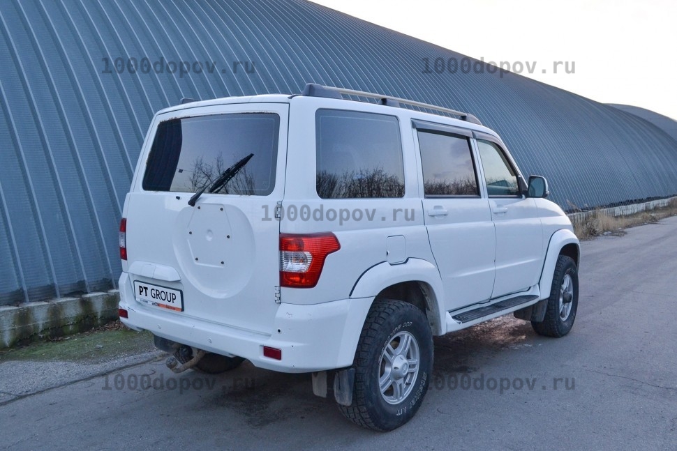 Рейлинги ПТ Групп UAZ Patriot 2014-н.в. Серебро — рисунок 4
