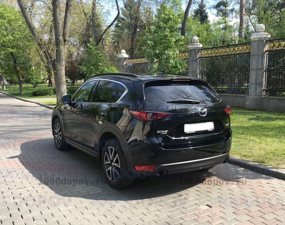 Рейлинги Mazda CX-5 2017-н.в. черные (кроме китайской версии) — рисунок 12