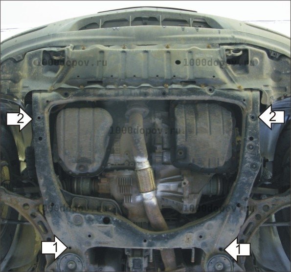 Защита Motodor 35011 на Lexus RX 300 1997-2003 (Картер, КПП) — рисунок 2