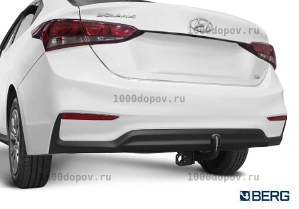 Фаркоп BERG F.2311.001 Kia Rio 4 2017-н.в. (только без среднего ПТФ) — рисунок 1