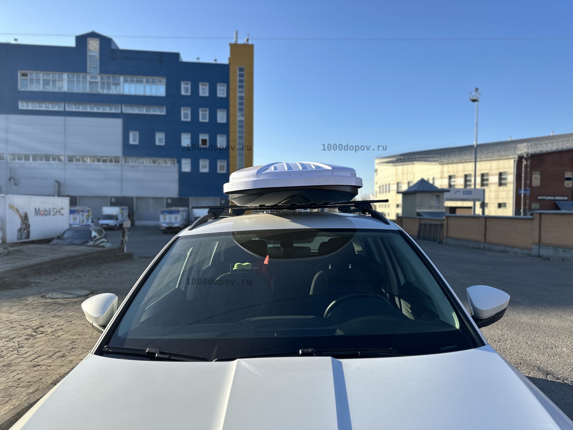 Автобокс на крышу (800 л.) двусторонний белый 195/85/35 — рисунок 7