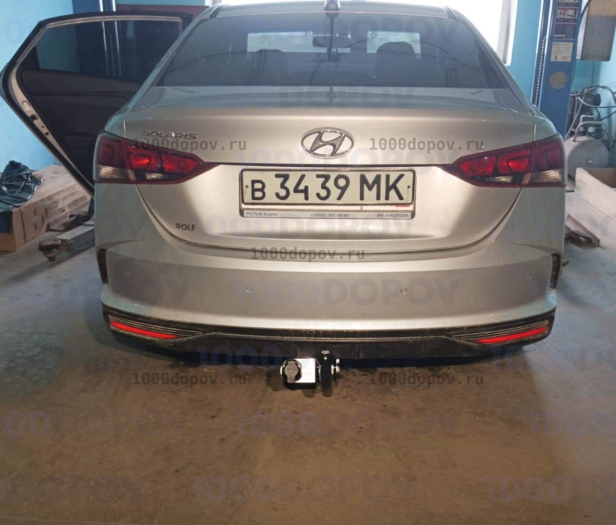 Фаркоп Leader Plus H228-A Hyundai Solaris 2 2017-н.в. — рисунок 3
