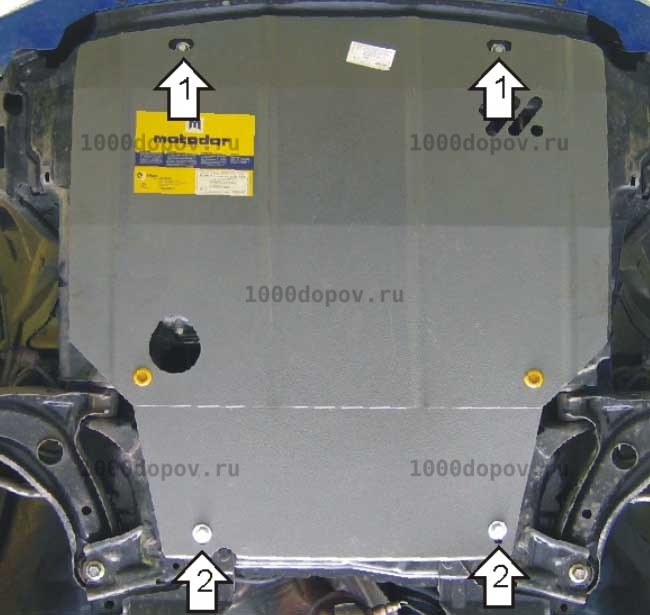 Защита Motodor 00814  Honda Fit 2002-2008 (Картер,КПП) — рисунок 4
