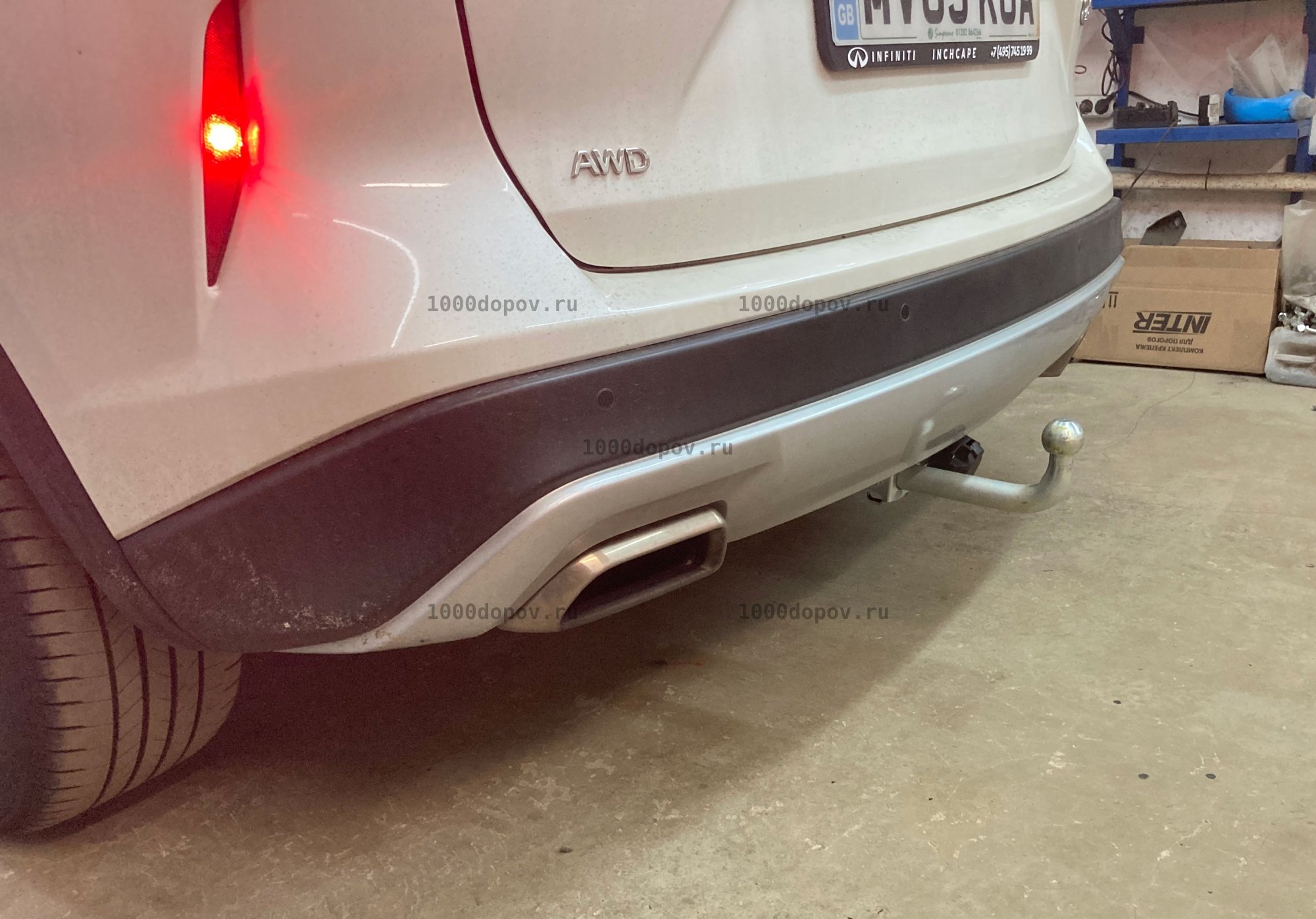Фаркоп Motodor 98002-A Infiniti QX50 2018 - н.в (оцинк. Шар) — рисунок 9