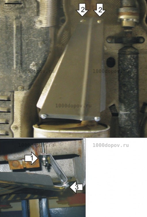 Защита Motodor 02724 Volkswagen Multivan T6 2015-2020 (Глушитель) — рисунок 2