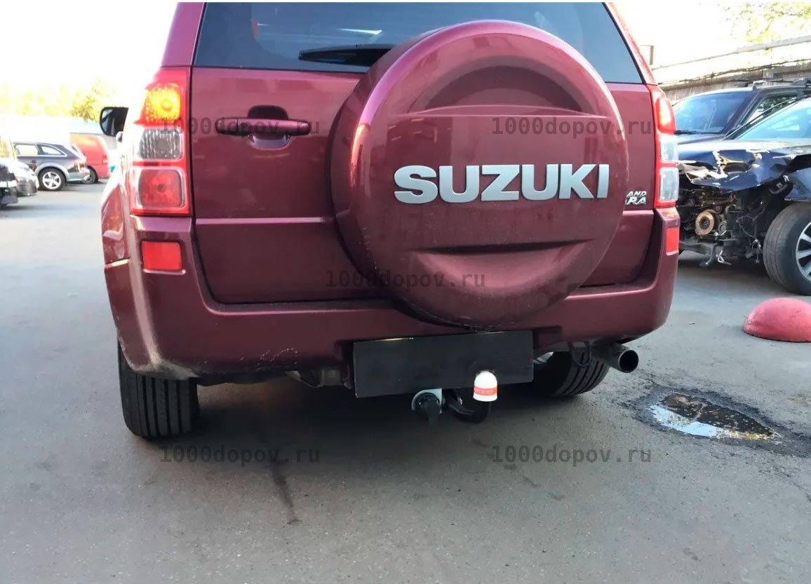 Фаркоп Трейлер 7900 Suzuki Grand Vitara 2005-2015 (5 дв., 2л, запасное колесо на двери) — рисунок 16