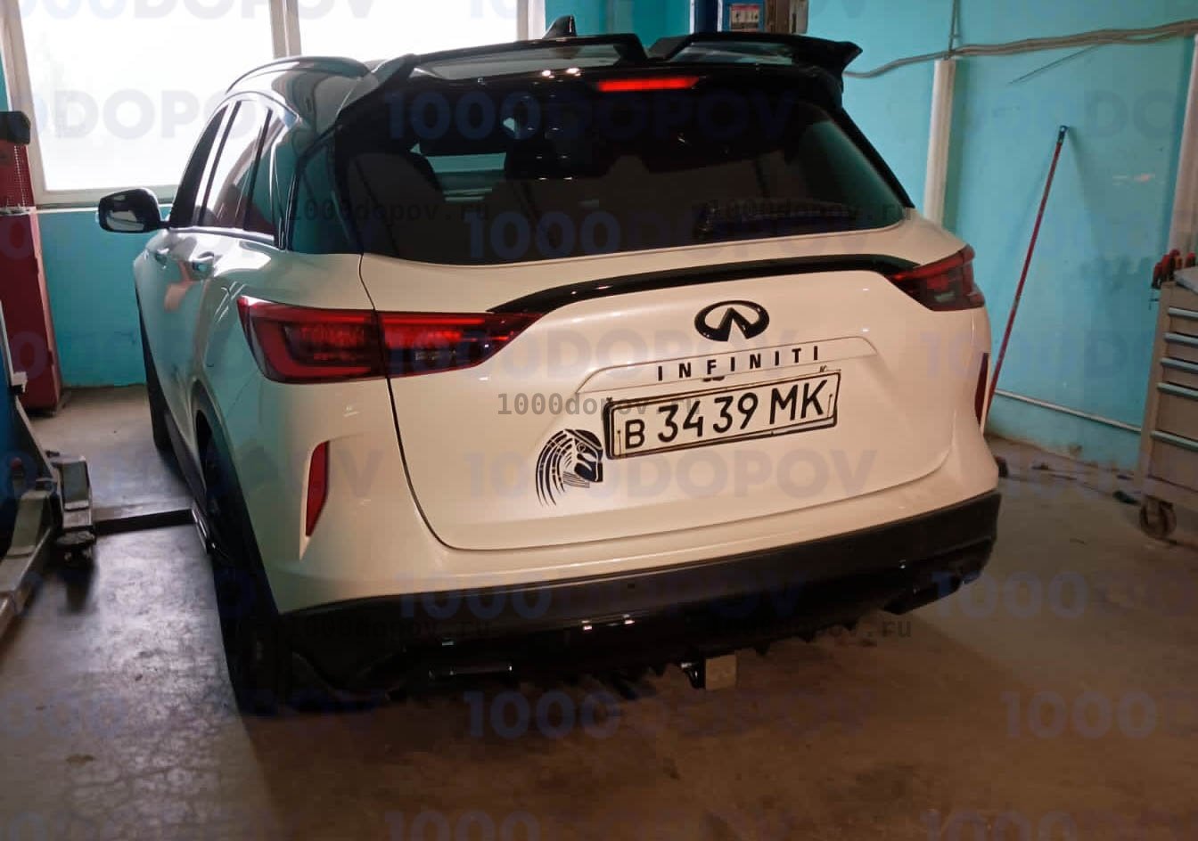 Фаркоп Motodor 98003-E Infiniti QX50 2018 - н.в (хром. Шар) — рисунок 6