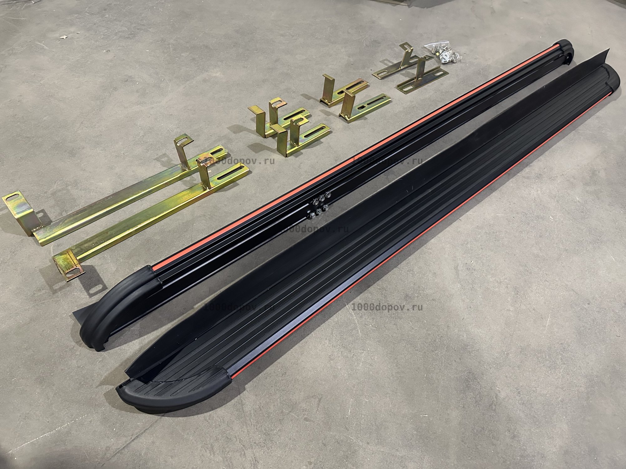 Пороги подножки на Changan CS55 PLUS+ 2023-н.в. красные — рисунок 9