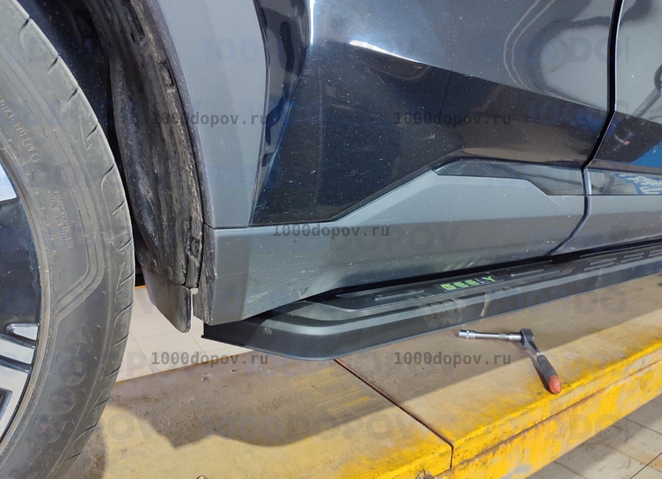Пороги подножки на Geely Atlas New (Новый) 2024-н.в. — рисунок 7