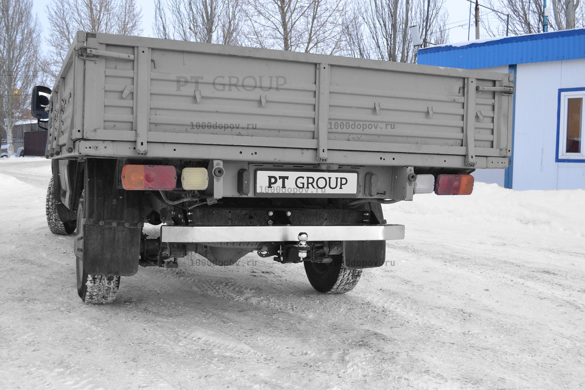 Фаркоп PT GROUP UPK-08-991104.22 УАЗ Профи 2017- (236022, 236031 (стандартная), 236324). (нерж. накладка) — рисунок 1