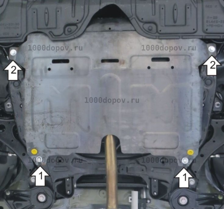 Защита Motodor 72502 Toyota Venza 2012-2017 (Картер, Кпп) — рисунок 5