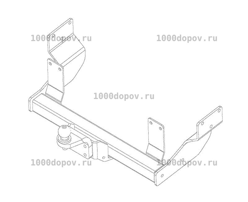 Фаркоп Avtos MB 03 Mercedes Vito 1996-2003 — рисунок 8