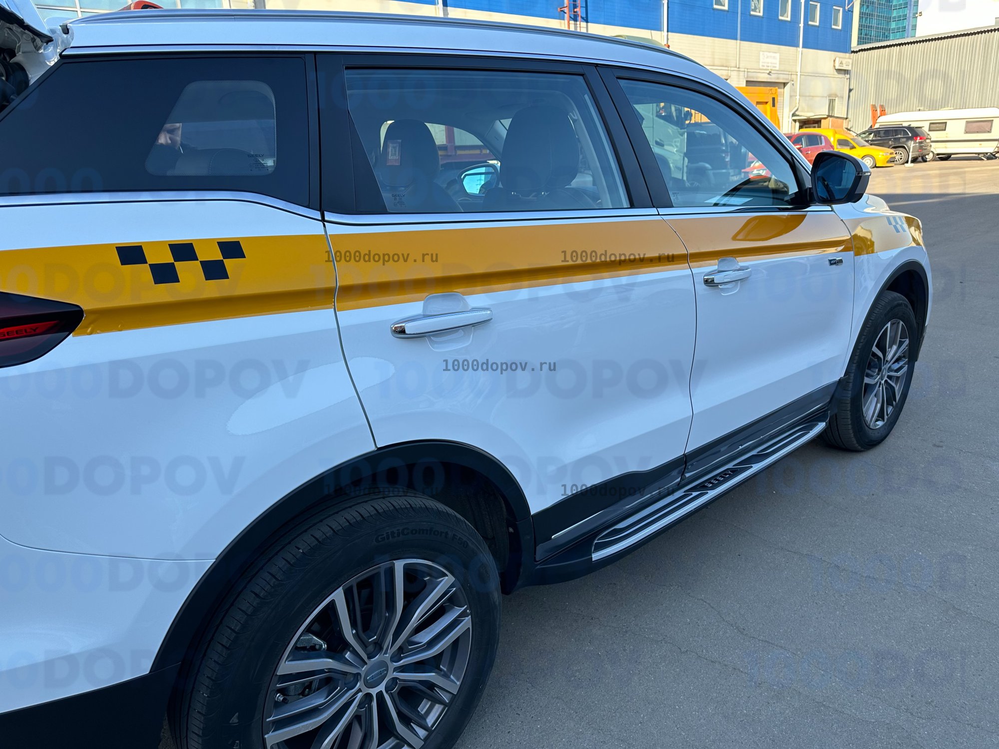 Интегрированные Пороги подножки на Geely Atlas PRO 2021-н.в 2 — рисунок 22