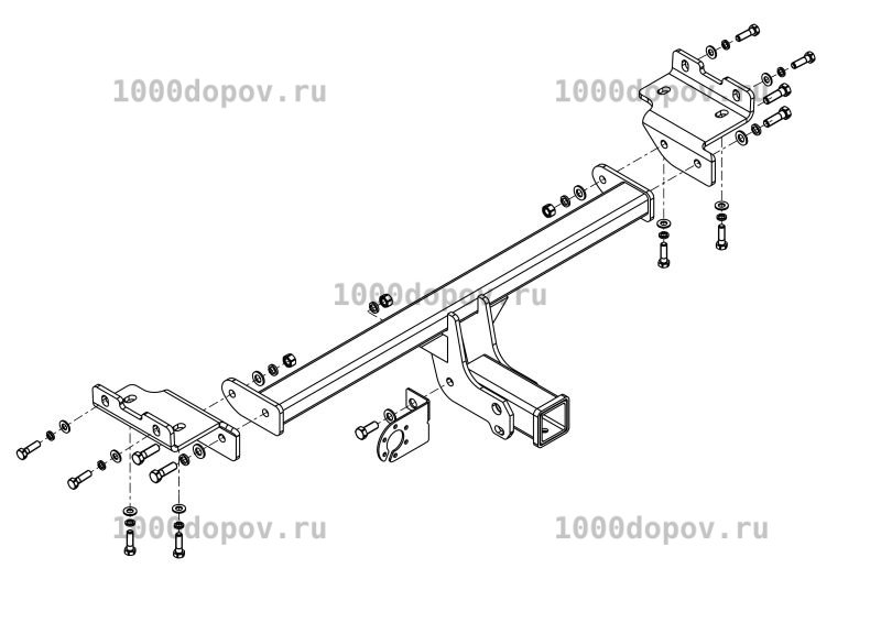Фаркоп Avtos HY 22B Hyundai IX35 03/2010-2015 — рисунок 2