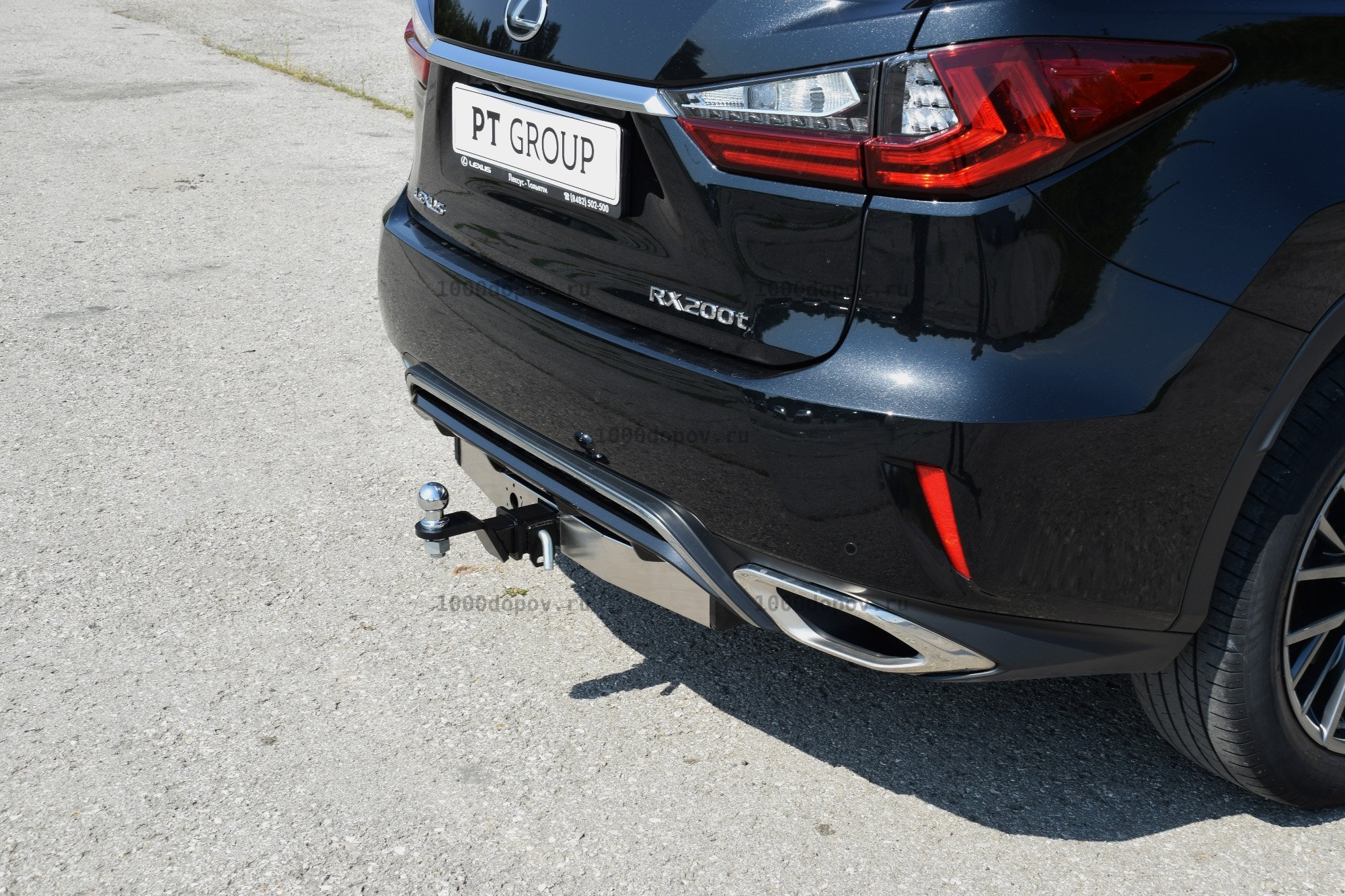 Фаркоп PT GROUP LRX991102 Lexus RX, в т.ч. F-Sport 2015-2019 (кроме Long) (нерж. накладка) — рисунок 3