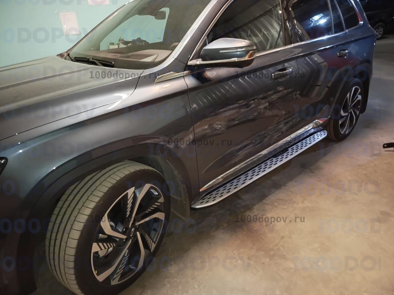 Пороги подножки на Geely Monjaro 2022-н.в. (в стиле BMW) — рисунок 4