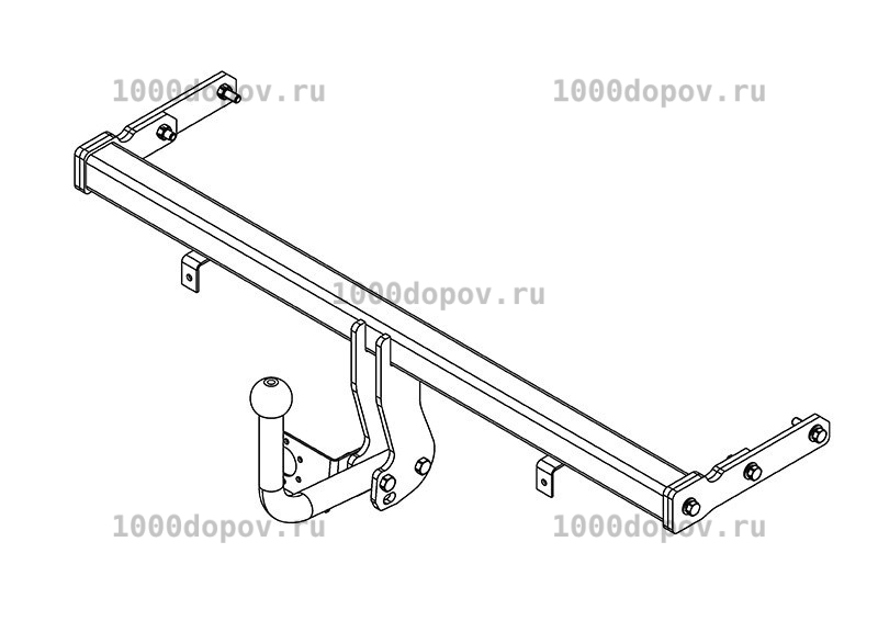 Фаркоп Avtos KI 19 KIA Rio 2 hb 10/2009-2011 — рисунок 3