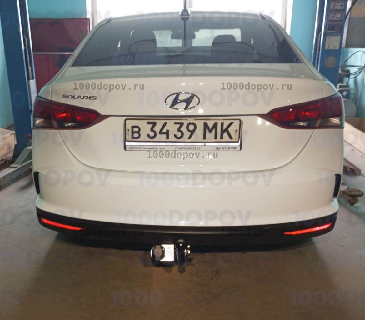 Фаркоп Leader Plus H228-A Hyundai Solaris 2 2017-н.в. — рисунок 10