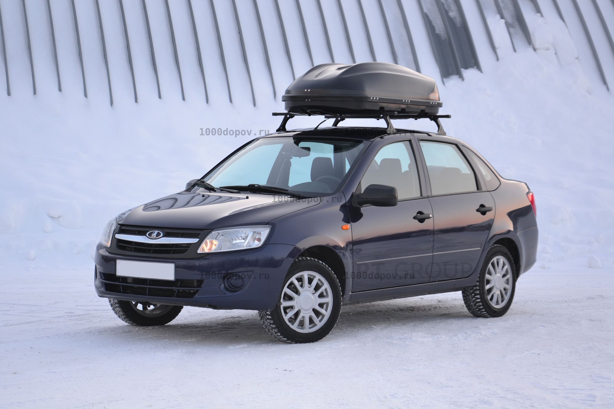 Автобокс ПТ Групп Turino Compact (360 л.) двусторонний черный — рисунок 2