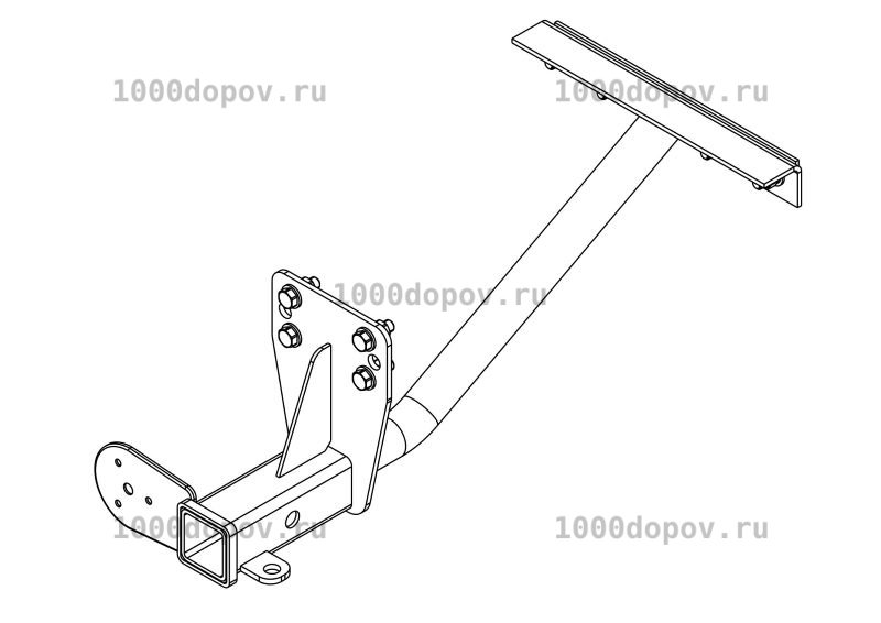Фаркоп Avtos UAZ-11 УАЗ Hunter 2003-н.в. (31512 (469), 31514, 463) — рисунок 9