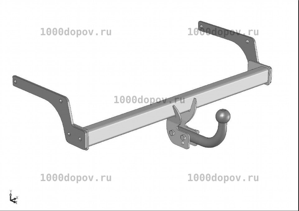 Фаркоп Трейлер 9010 Renault Logan 2005-2014 — рисунок 3