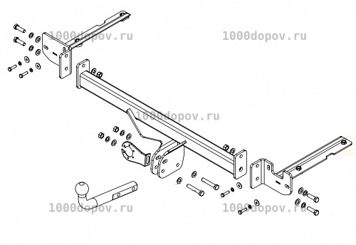 Фаркоп Baltex 289196 для Changan CS35PLUS 2019-н.в. — рисунок 1