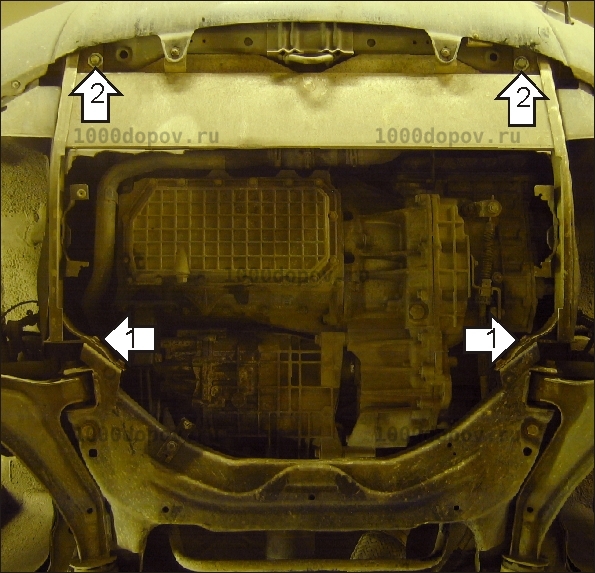 Защита Motodor 03201 на Land Rover Freelander I 1998-2006 (Картер, КПП.) — рисунок 3