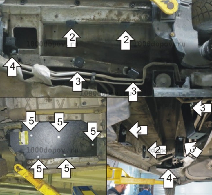 Защита Motodor 32714 на Volkswagen Multivan T5 2009-2015 ( Трубок кондиционера) — рисунок 4