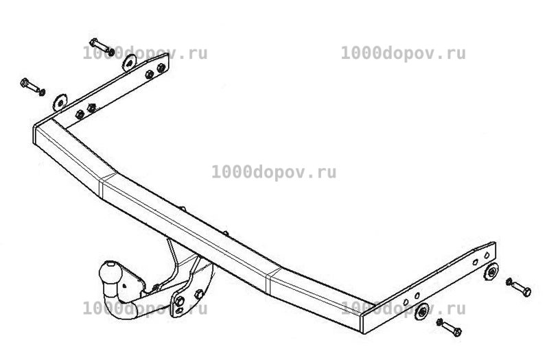 Фаркоп Avtos SK 04 Skoda Octavia 1996-2004 — рисунок 8