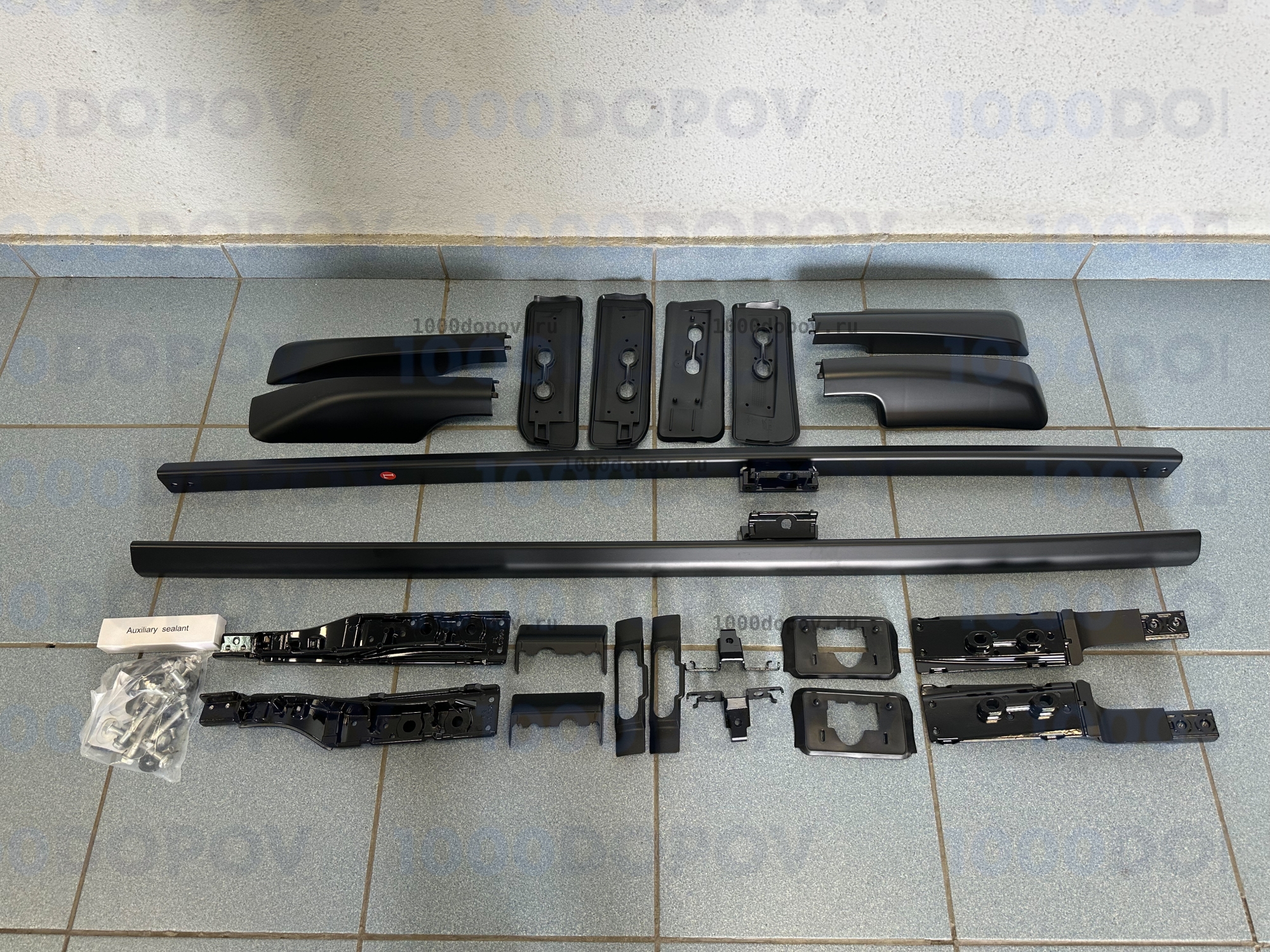 Рейлинги Toyota Land Cruiser 300 2021-н.в. черные — рисунок 4