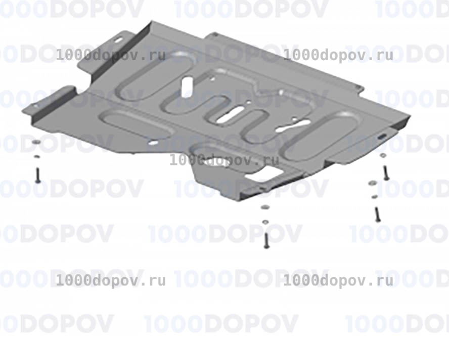 Защита Motodor 71706 на Nissan Almera 2012-2019 (Картер, Кпп) — рисунок 2