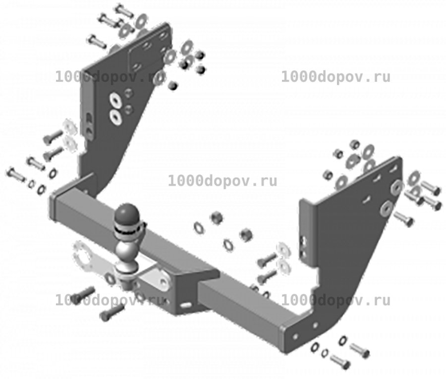 Фаркоп Motodor 96401-FE Isuzu NMR 85H 2011-н.в. — рисунок 7