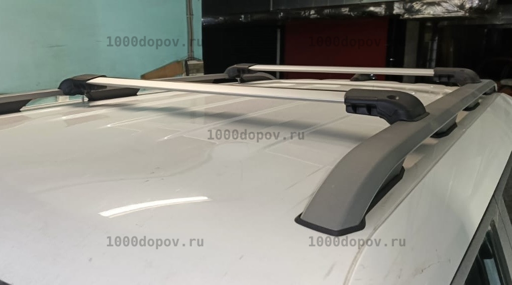 Багажник на рейлинги Jetour T1 из 2 поперечины серебро — рисунок 3