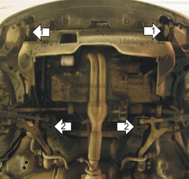 Защита Motodor 00818 Rover 400 1995-2000 (Картер,КПП) — рисунок 2