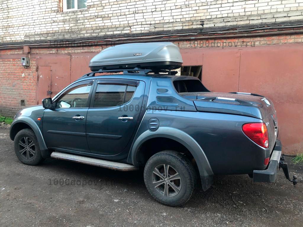 Автобокс ПТ Групп Turino 1 (410 л.) двухсторонний серый — рисунок 3