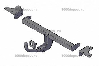 Фаркоп Трейлер 7900 Suzuki Grand Vitara 2005-2015 (5 дв., 2л, запасное колесо на двери) — рисунок 7