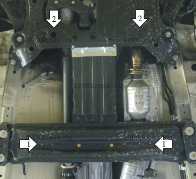Защита Motodor 02412 Suzuki Grand Vitara 2005-2016 (КПП) — рисунок 3