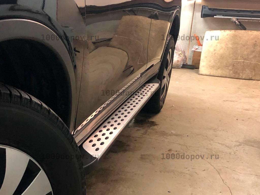 Пороги подножки на Nissan X-Trail T32 2014-н.в. (в стиле BMW) — рисунок 6
