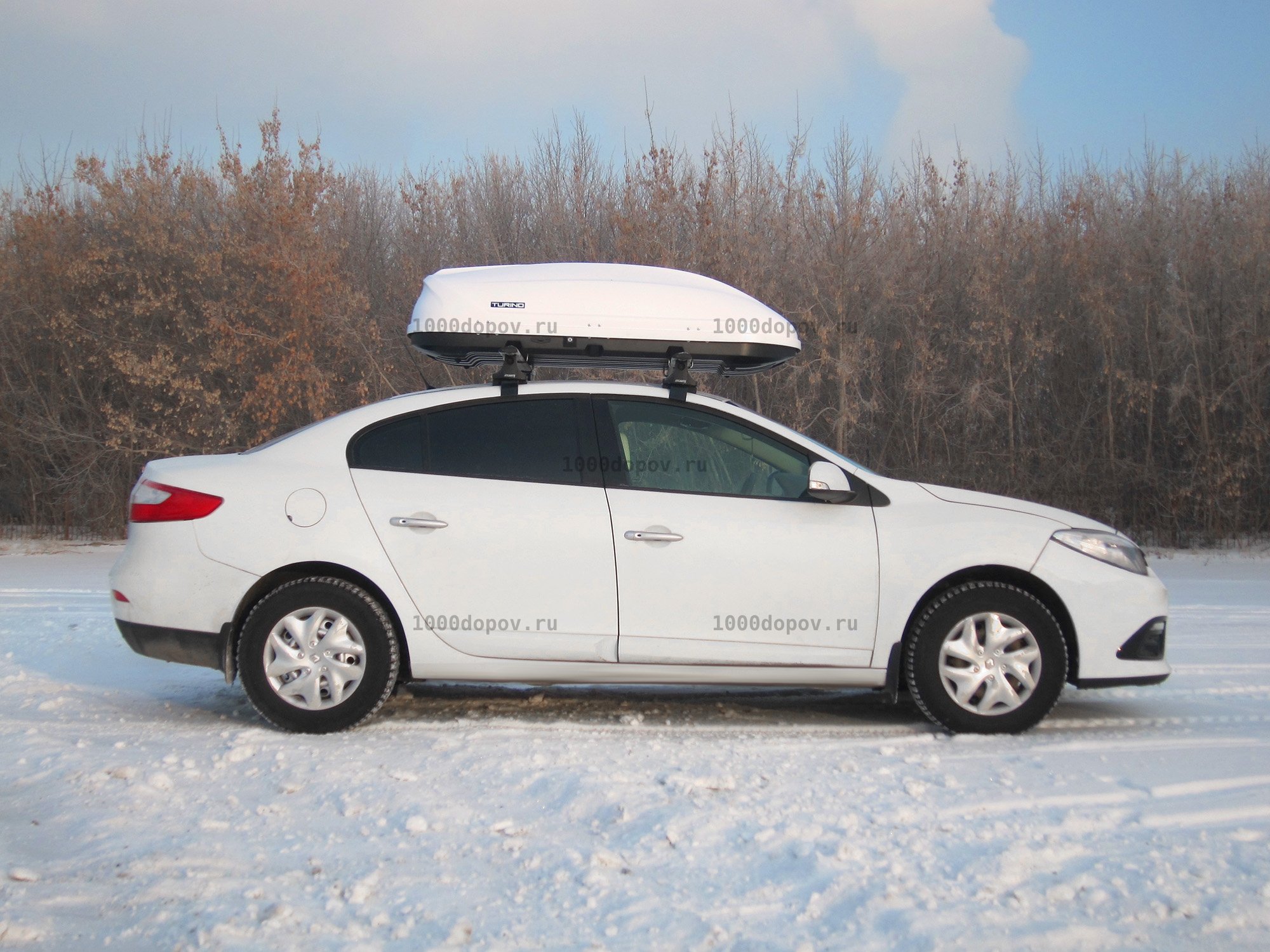 Автобокс ПТ Групп Turino 1 (410 л.) двухсторонний белый — рисунок 4